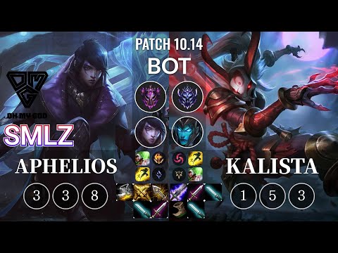 OMG Smlz Aphelios vs Kalista Bot - KR Patch 10.14