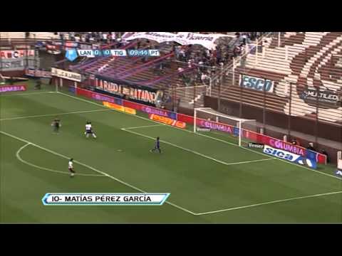 Gol Pérez García. Lanús 0 Tigre 1. Torneo Inicial 2012. Fecha 14. Fútbol Para Todos.
