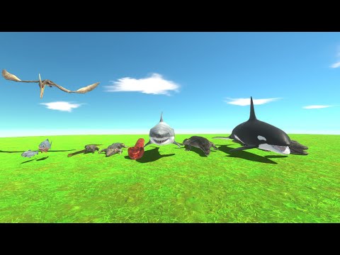 Reptile+Aquatic vs every factions under ocean -Animal Revolt battle SImulator
