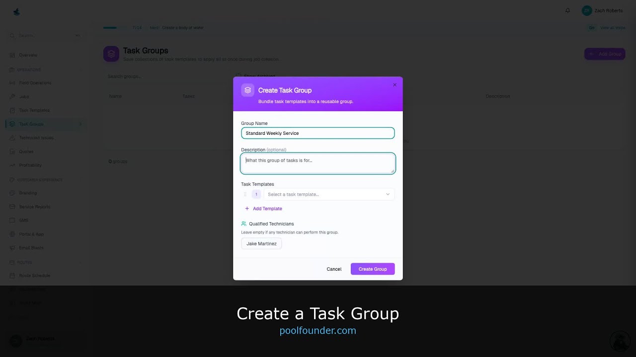 Create a Task Group