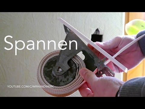 How to tension the belt winder on a roller shutter - instructions