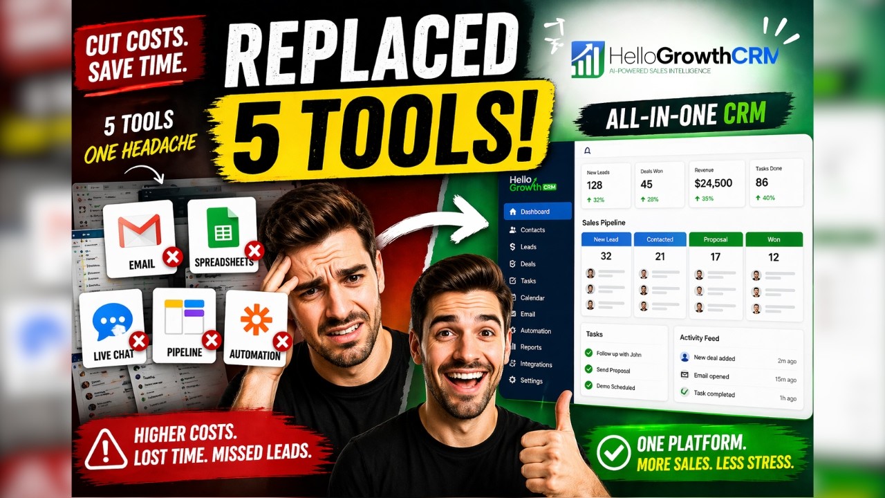 How We Built HelloGrowthCRM to Replace 5 Tools Our Sales Team Was Paying