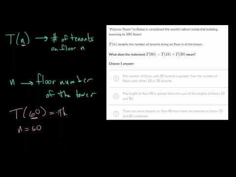 Function Notation Word Problems Practice