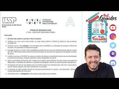 Segunda fase Fuvest 2020