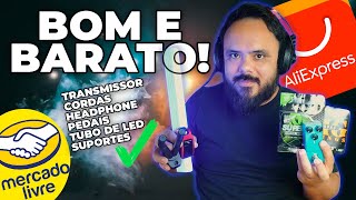 COMPREI PEDAL DE GUITARRA POR R$36,00, KIT DE CORDAS POR R$70,00 + ITENS ESSENCIAIS PRO GUITARRISTA!