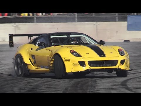 Federico Sceriffo's Ferrari 599 Formula Drift 2018 Car! LOUD Supercharged 6.0 V12 Sounds