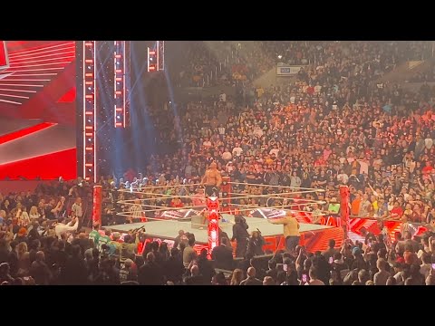 Brock Lesnar Brutally Attacks Cody Rhodes On The Raw After WrestleMania 39 (Live  Crowd Reaction)