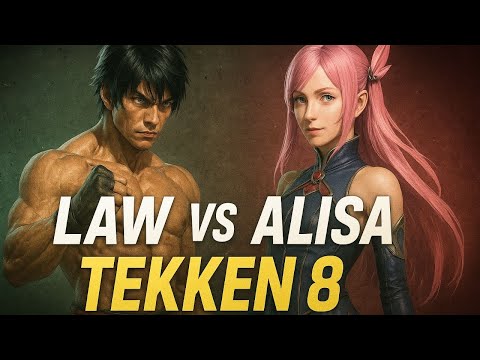 Tekken 8: Law vs Alisa EPIC Battle | Next-Gen Gameplay & Combos - PS5 4K 60 FPS - #tekken8 #gaming