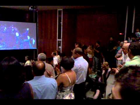 Saída dos alunos pós colação de grau conferida à turma de Educação Física UNI-BH 2012