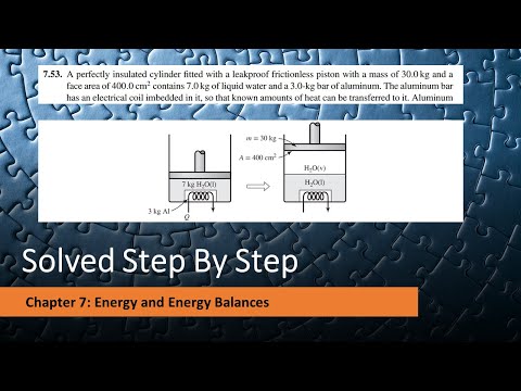 7.53. A perfectly insulated cylinder fitted with a leakproof frictionless piston with a mass