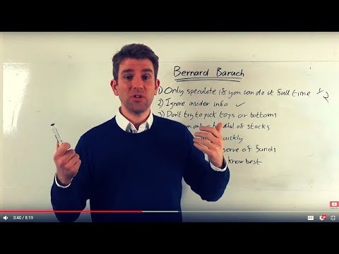 7 Investing Tips from Bernard Baruch 👍