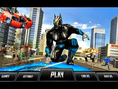 Panther Superhero Battle | Black Panther Hero Vs Futuristic Robot - iOS GamePlay