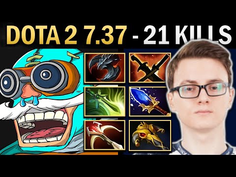 Gyrocopter Gameplay Miracle with 21 Kills and Butterfly - Dota 2 7.38