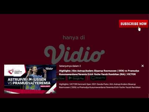 Greysia Polii/Apriyani Rahayu (INA) VS Maiken Fruergaard/Sara Thygesen (DEN) Victor Denmark open2021