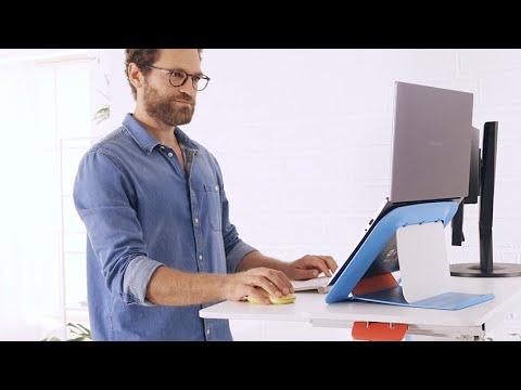 Een Laptopstandaard Leitz Ergo Cosy blauw koop je bij Van Leeuwen Boeken- en kantoorartikelen