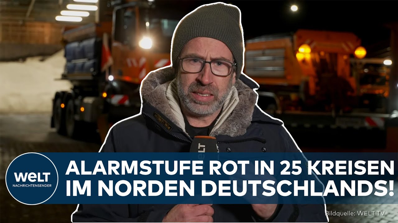 DEUTSCHLAND: Winterchaos! – Alarmstufe Rot in 25 Kreisen im Norden!