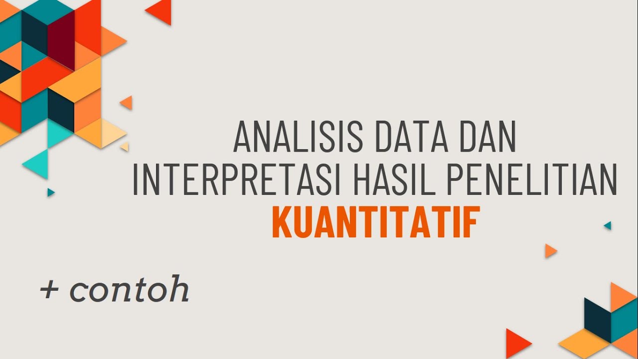 PPF - Data Analysis and Interpretation of Quantitative Research Results