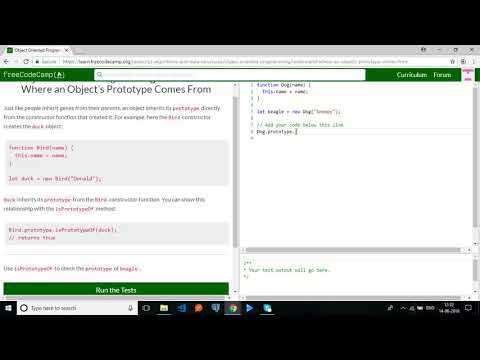 freeCodeCamp-Understand Where an Object’s Prototype Comes From