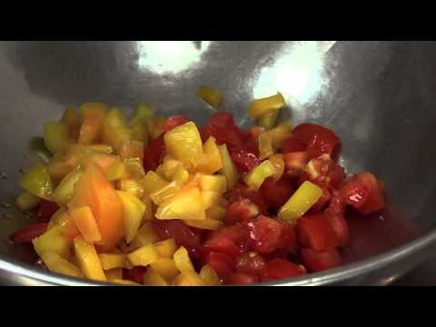 How to Make Peach and Tomato Salsa