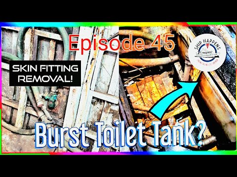 Ep 45 - Changing Skin Fittings On A Broken Boat! #boatrestoration