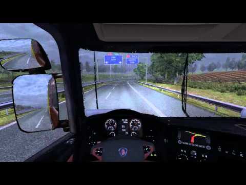 Euro Truck Simulator 2 Scania R500 V8 sound Torino - Genéve