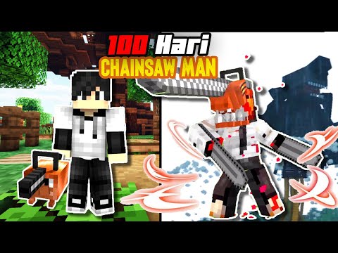 Apid Gaming - 100 Days of Minecraft But I Became Chainsaw Man
