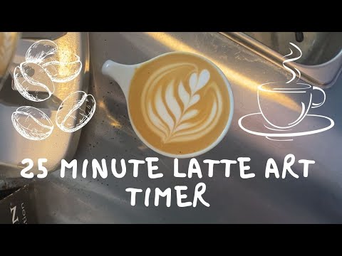 latte art Pomodoro timer | 25 minutes