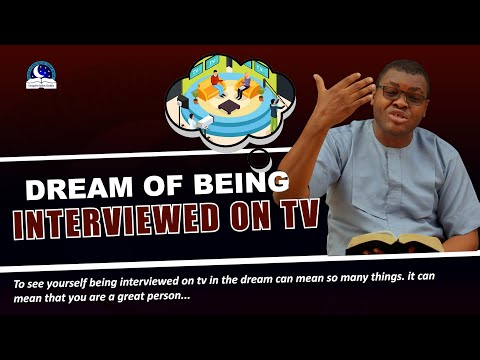 Dream of being Interviewed on TV or Radio - Feeling like a celebrity in your dream