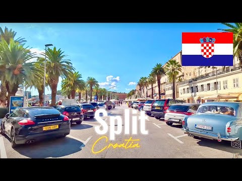 Driving in Croatia in September 2023 from Split to Gornje Postinje.