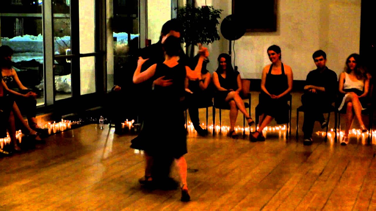 Kat Gorsuch and London Hong, Yale Milonga Azul 2-23-14, milonga