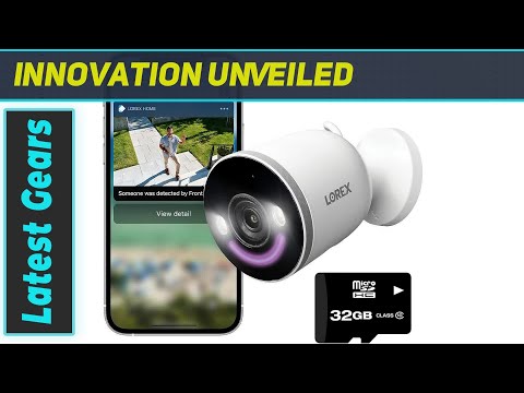 Lorex 4K Spotlight Indoor/Outdoor Wi-Fi 6 Security Camera with Smart Security Lighting -