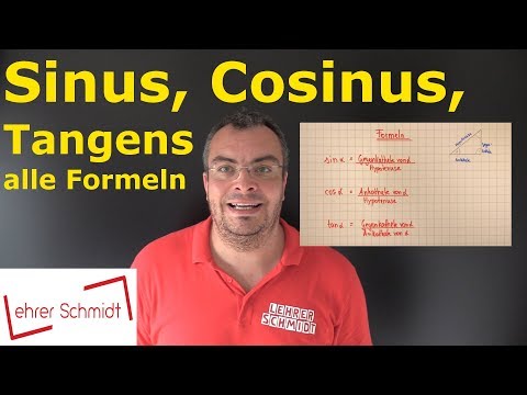 Sinus, Cosinus, Tangens - alle Formeln | Trigonometrie - einfach erklärt | Lehrerschmidt