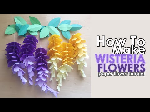 DIY Paper Wisteria | Paper Flowers | Origami Flowers