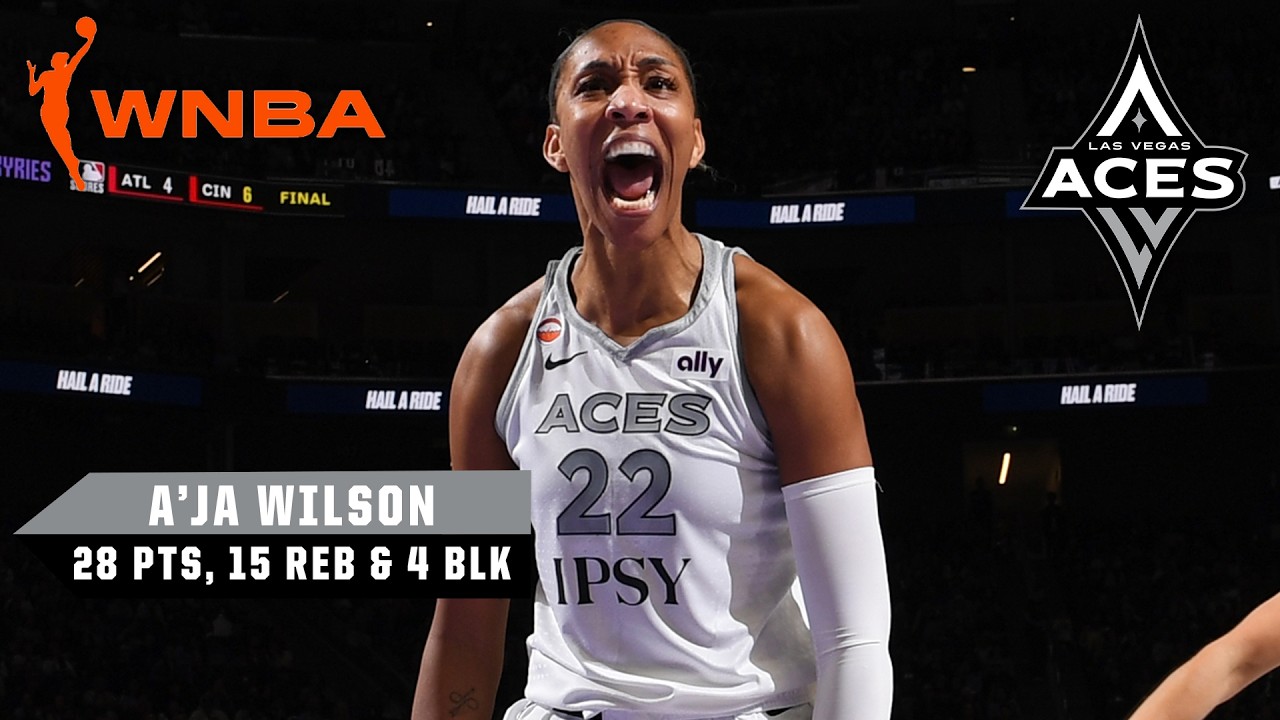 A'JA WILSON DOMINATES IN ROAD W 🤩 | WNBA on ESPN
