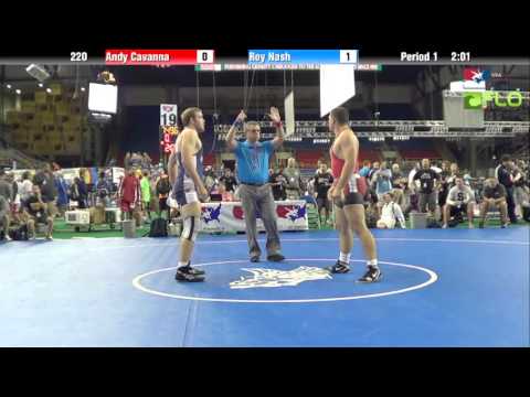 Junior 220 - Andy Cavanna (Connecticut) vs. Roy Nash (Utah)