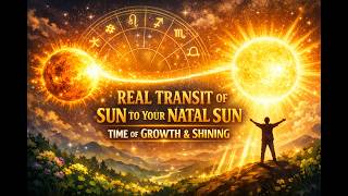 Real Transit Of Sun In Aries from Natal Sun .. Time Of Growth
