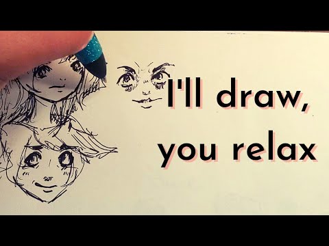 I'll draw, you Relax 🖊️ [ASMR]