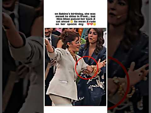 Hina Khan Stole Rubina Dilaik’s Birthday Spotlight So Rude #rubinadilaik #hinakhan #bollywoodsongs