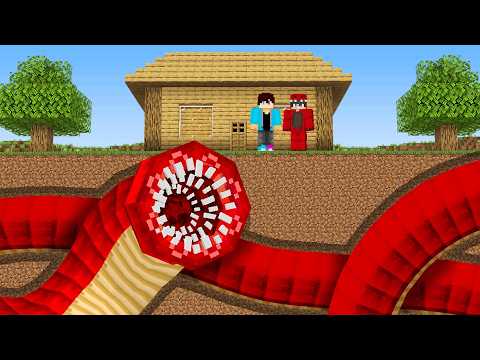 Gigantische Worm Toevoegen Zonder Dat Hij Het Weet