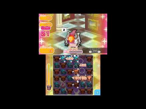 Pokemon Shuffle 3DS - Stage 440 Vigoroth S Rank and Caught