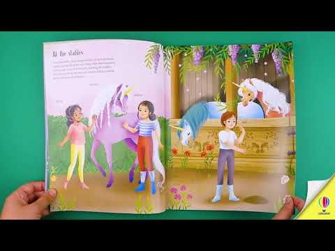 Книга Sticker Dolly Dressing: Unicorn Princesses video 1