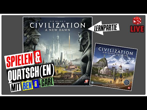LIVE: Civilization A New Dawn + Terra Incognita Erweiterung // Adventure Mart (Lernpartien)