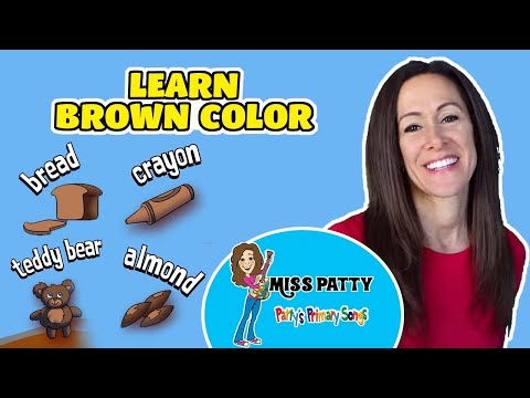 Learn Colors Song for Children | Brown Color of the Day by Patty Shukla Sign Language #learning