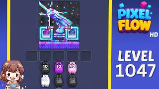 Pixel Flow Level 1047 Solution Walkthrough