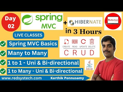 Spring MVC Tutorial | Spring MVC | Hibernate Tutorial | Hibernate | Full Course | Java|RedSysTech