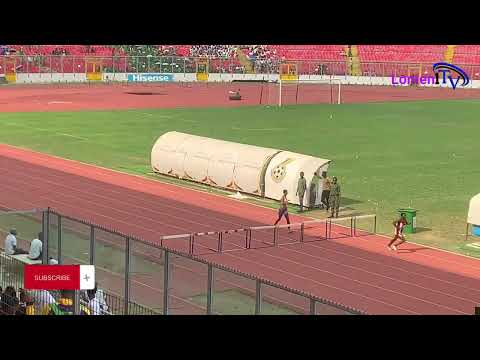 Girls 400m hurdles. Heat 1. Zone 5. Ashanti Region Inter-Co. 2024.