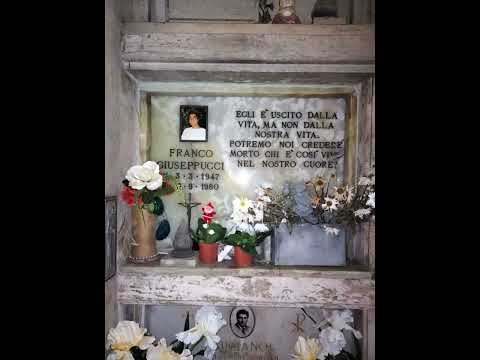 La tomba di Franco Giuseppucci boss della Banda della Magliana