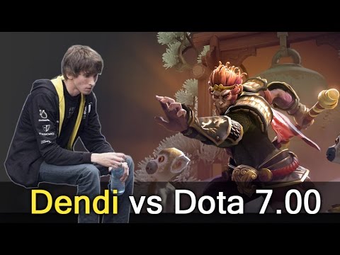 Dendi playing Dota 7.00 first time
