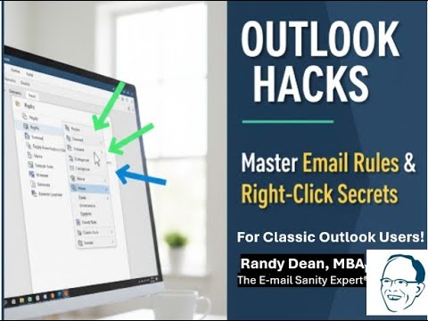 Classic Outlook: Master Right-Click Options & Email Rules for Peak Productivity (Microsoft 365 Tips)