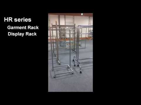 High quality metal 4 way clothing display rack
